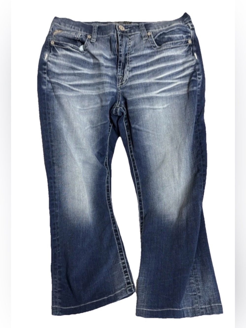 Salvage Jeans Men’s Anarchy Relaxed Straight Fit Size 36×25 Buckle Blue